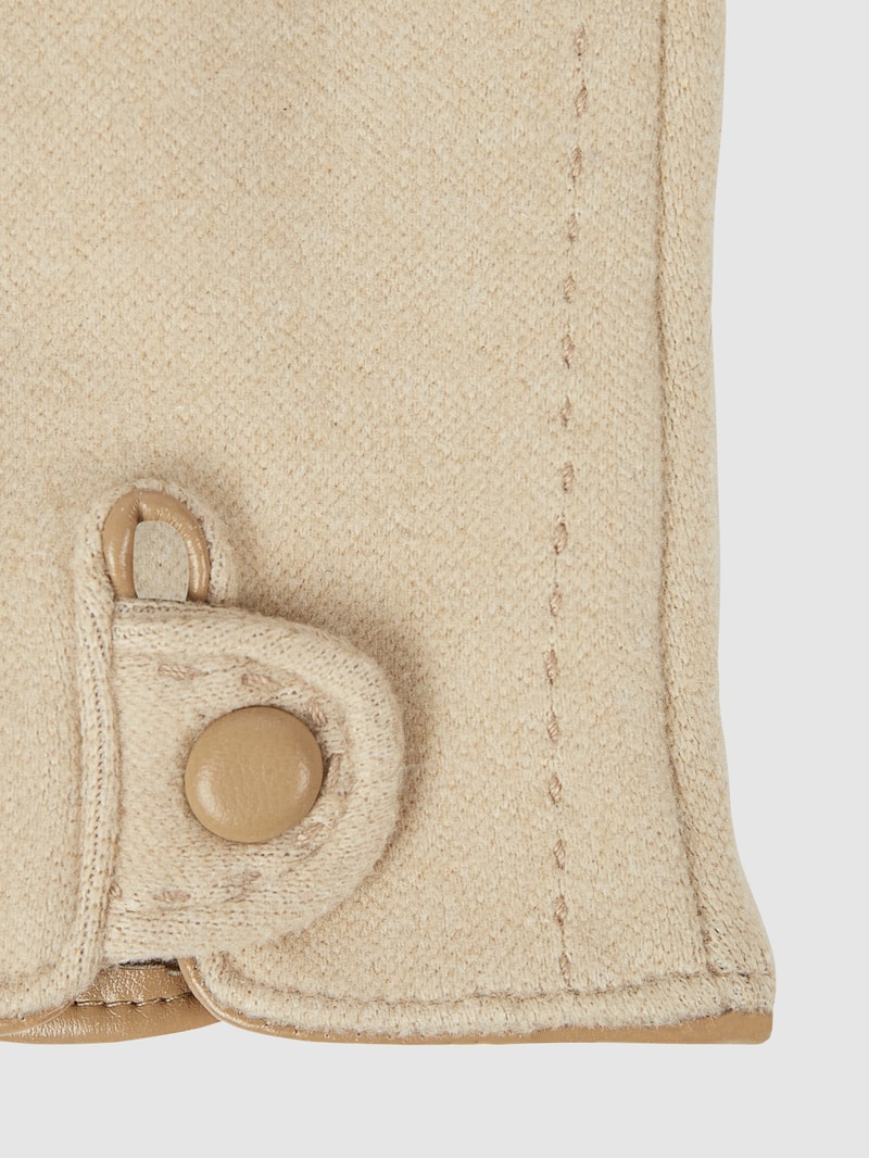 Touchscreen-Handschuhe aus Baumwolle in beige