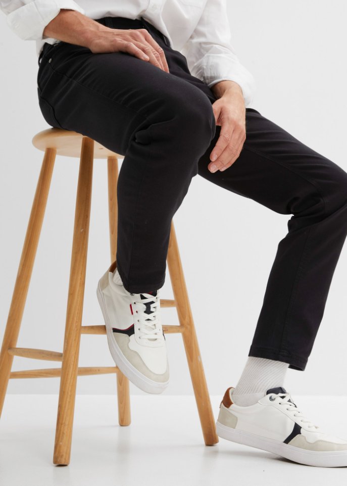 Essential Regular Fit Stretch-Hose, Straight aus Bio Baumwolle