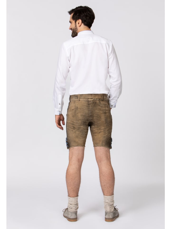Stockerpoint Stockerpoint Trachtenlederhose Franz in uroid-blau günstig kaufen