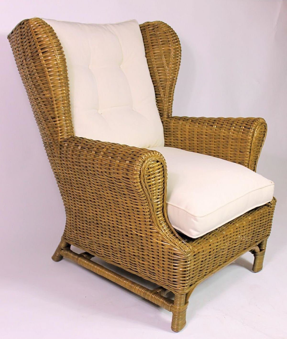 Rattani Rattanstuhl Rattansessel Rattan Ohrensessel King Chair honig