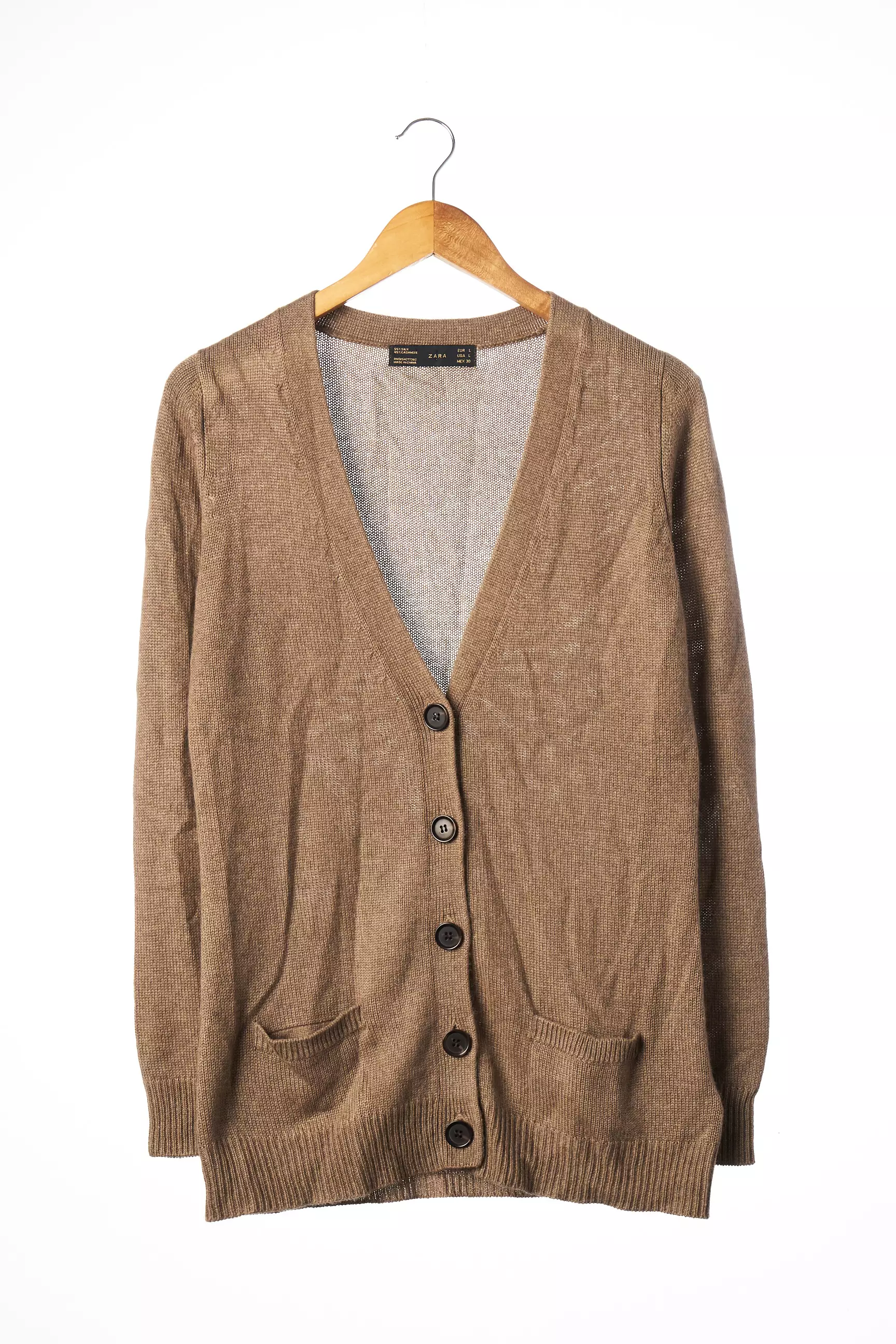 Zara Cardigans Femme couleur marron