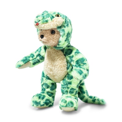 Hoodie-Teddybär Schlange, 27 cm, hellgrün