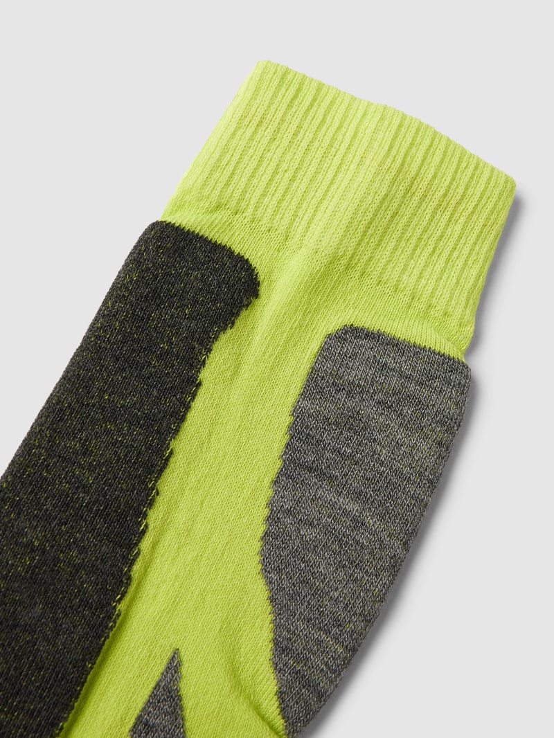 Socken mit Label-Detail in neon gelb