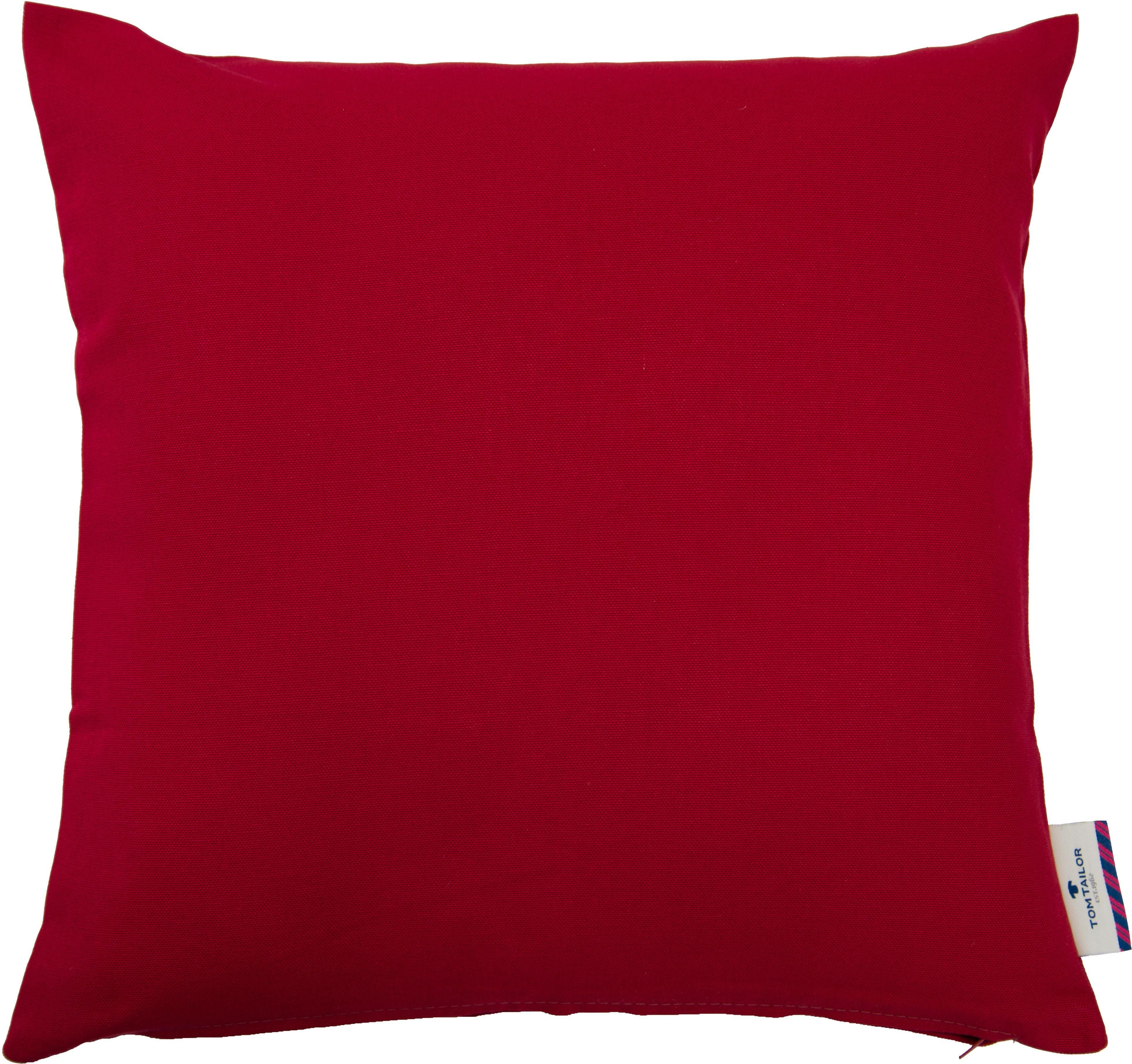 TOM TAILOR HOME Dekokissen Dove, unifarben, Kissenhüllen ohne Füllung, 2er Pack