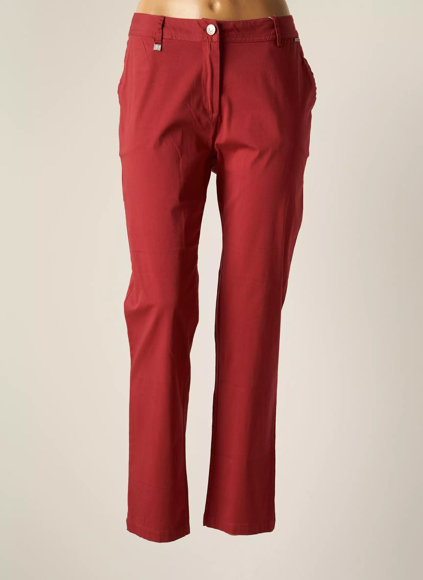 Agathe   Louise Pantalons Chino Femme couleur rouge