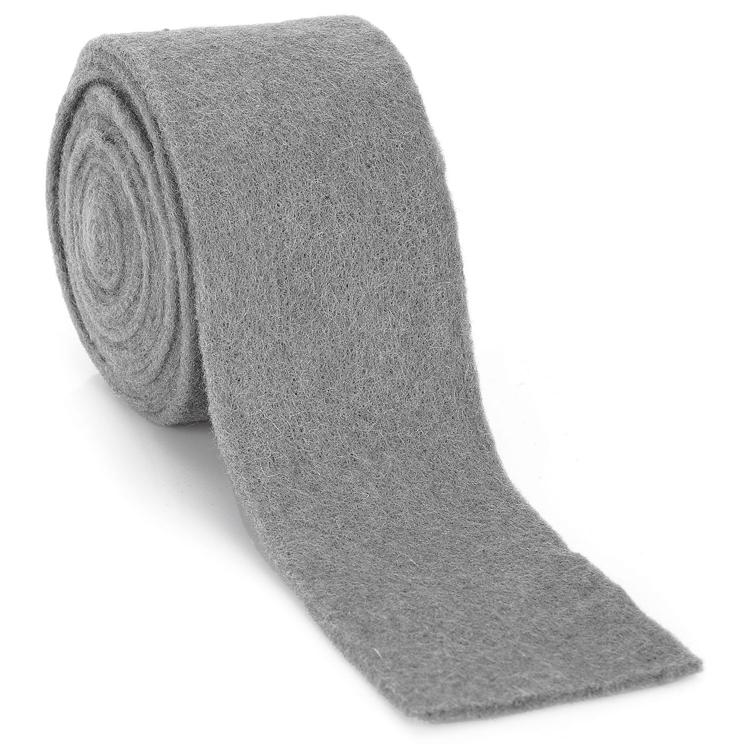 Filzband, grau, 7,5 cm, 3 m