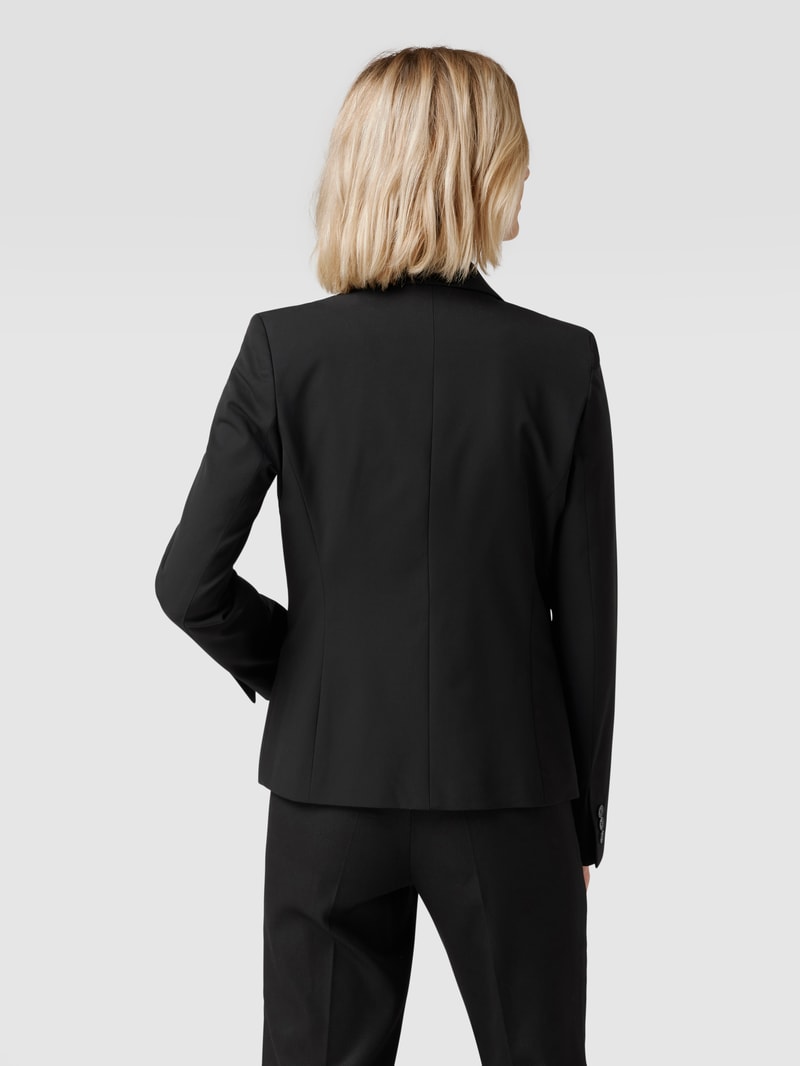 Blazer mit Leistentaschen in schwarz