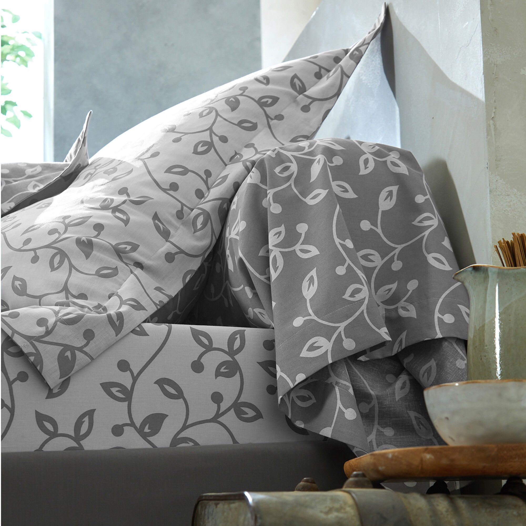 Linge de lit Héritage en coton à motifs volutes