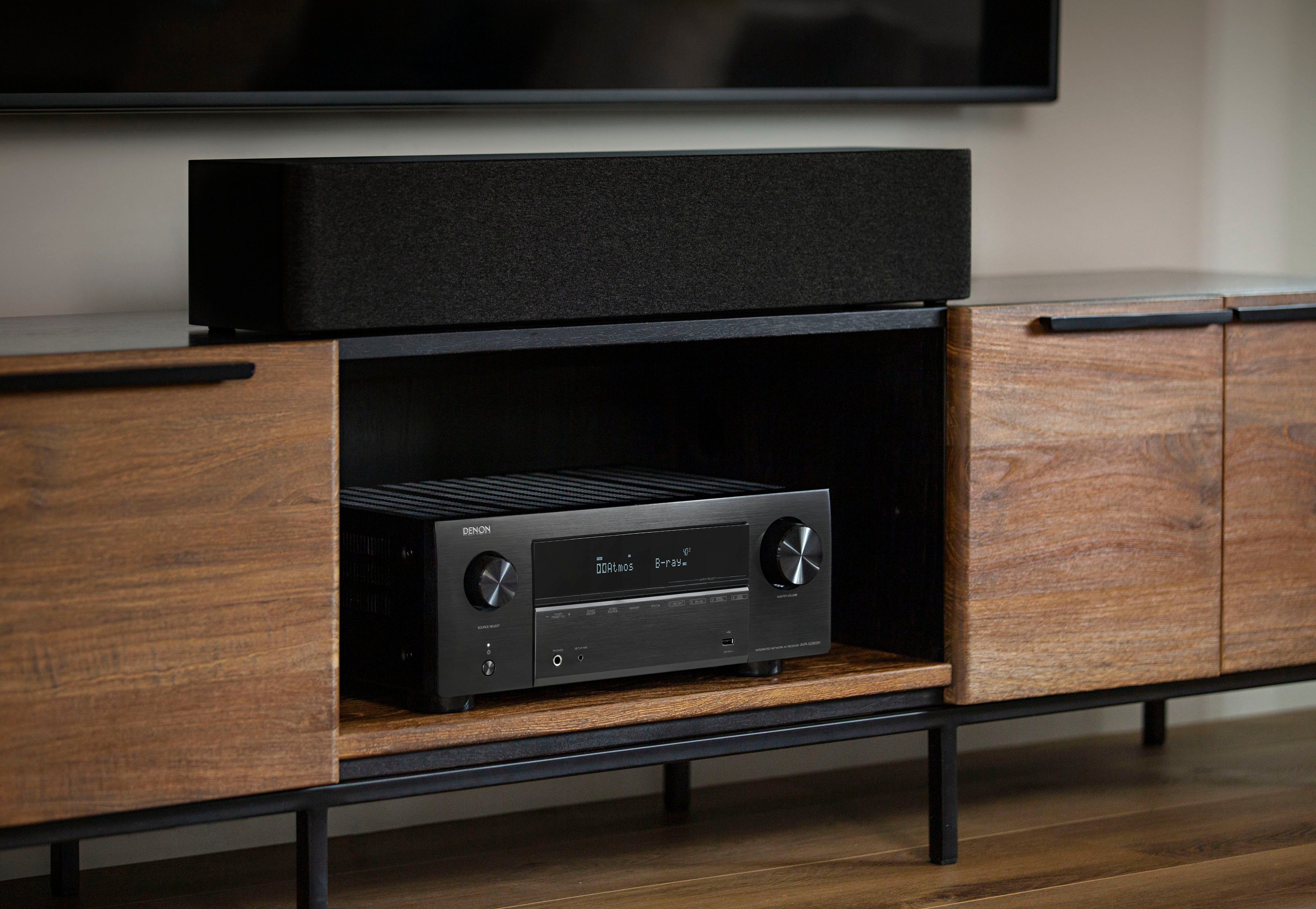 Denon AVR-X2800H 7.2 AV-Receiver (Bluetooth, LAN (Ethernet), WLAN, mit DAB)
