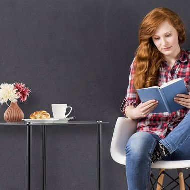 relaxdays Beistelltisch Eckiger Beistelltisch aus Glas
