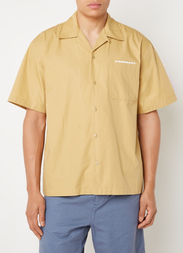 Camisa Carhartt WIP Link Script de corte regular com logo e estampa nas costas