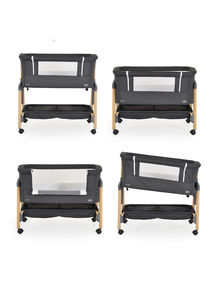 Cangaroo Babybett, Beistellbett Adoro in schwarz günstig kaufen onesize