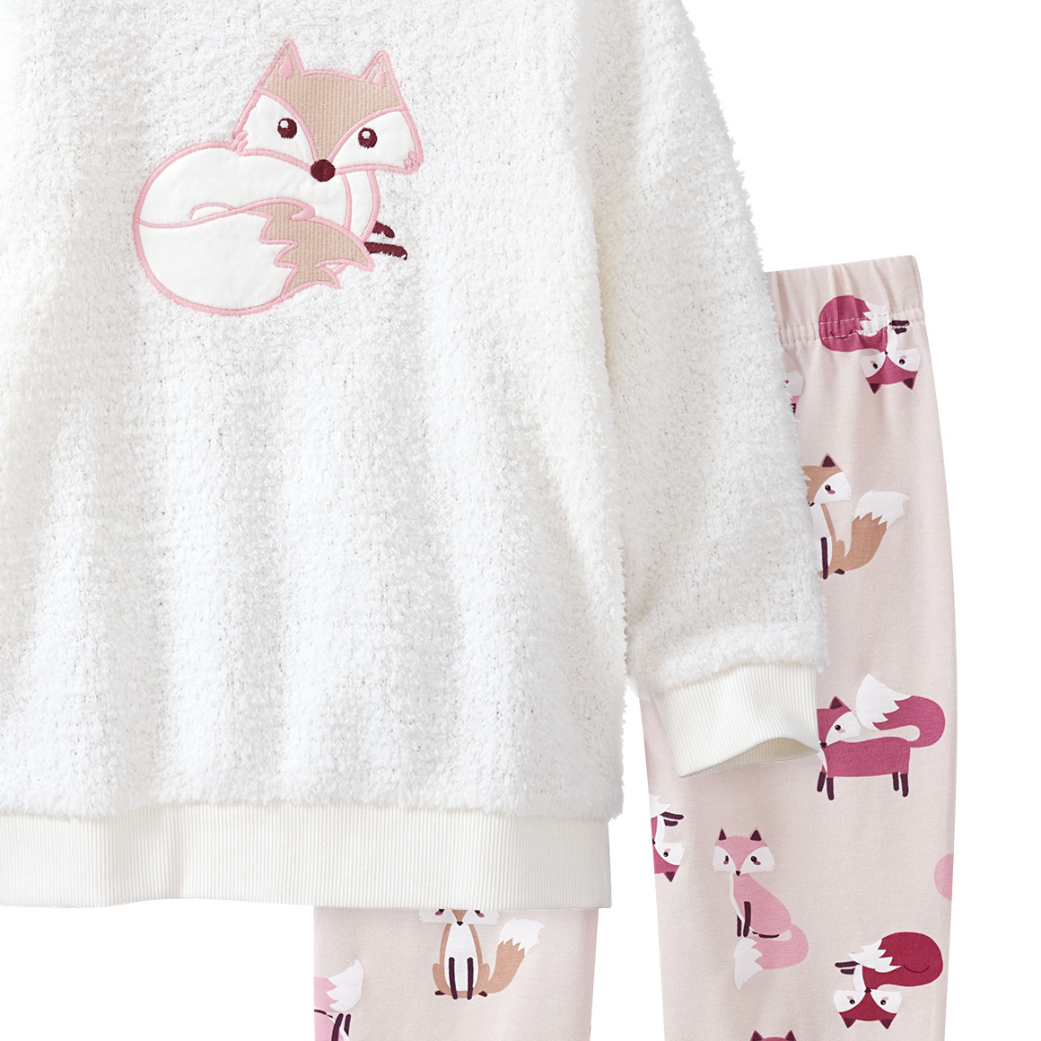 Mädchen Schlafanzug mit Fuchs-Motiv