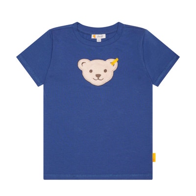 T-Shirt kurzarm, mittelblau für Jungs
