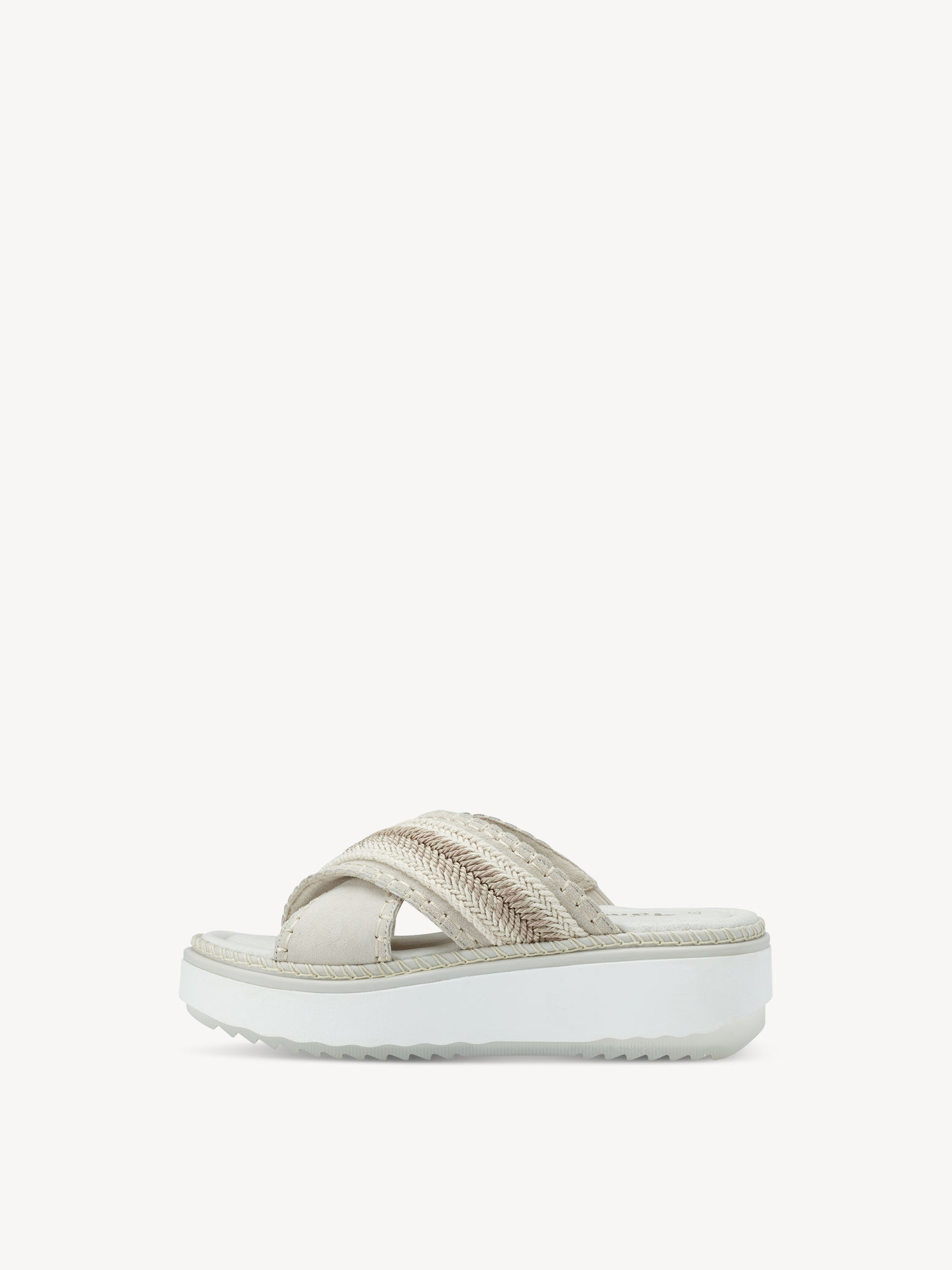 Mule en cuir - beige