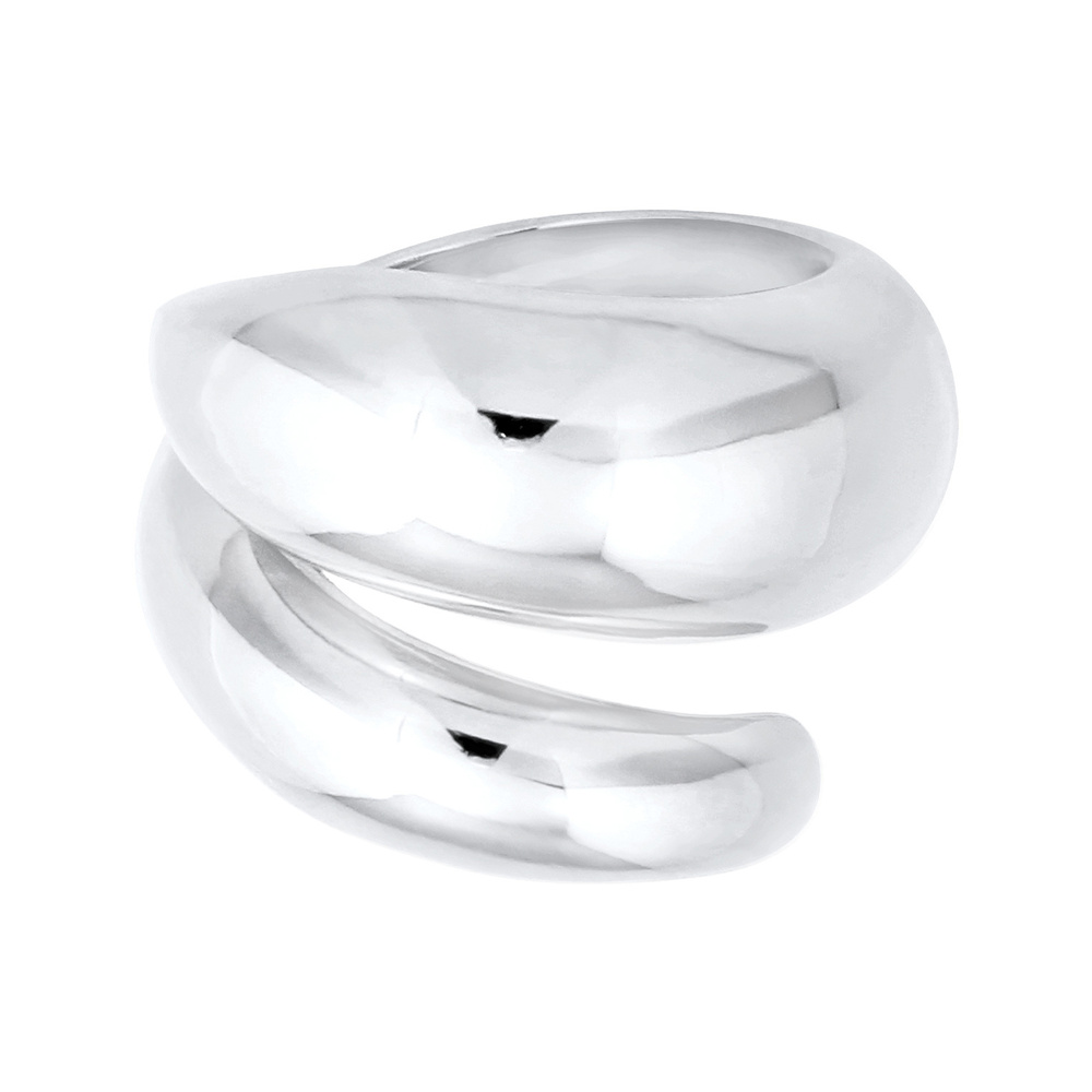 Nenalina Nenalina Bague Wickelring Glänzend Modern Statement 925 Silber Bague