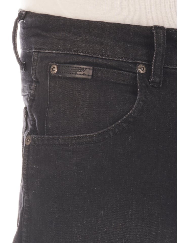 Wrangler Jeans Texas Stretch regular/straight in Schwarz günstig kaufen
