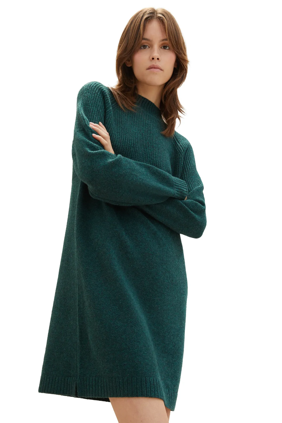 Tom Tailor Denim  Kleid Damen/Mädchen Midnight Forest Green Mélange