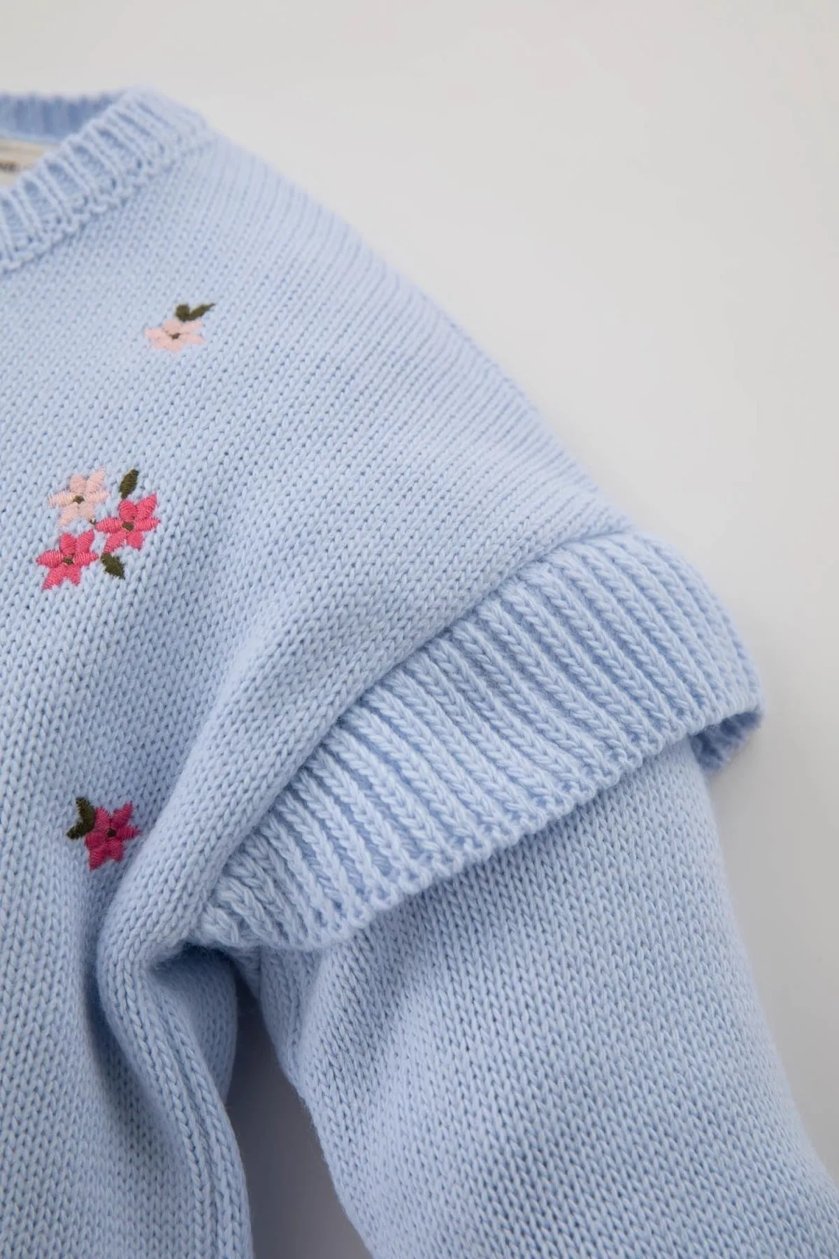 DeFacto  Baby-Pullover mit Rundhalsausschnitt und Blumenmuster