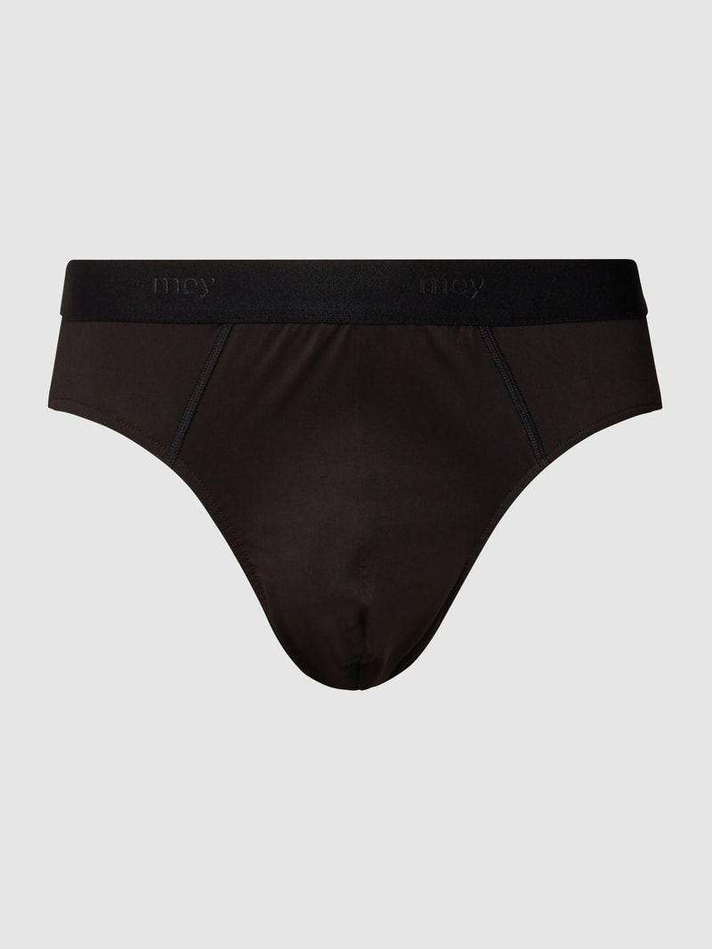 Slip mit Logo-Bund in schwarz