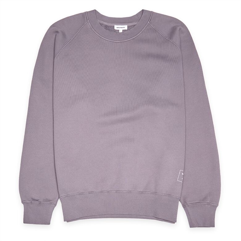 Norse Projects Marten Relaxed Organic Raglan Sweatshirt dusk purple