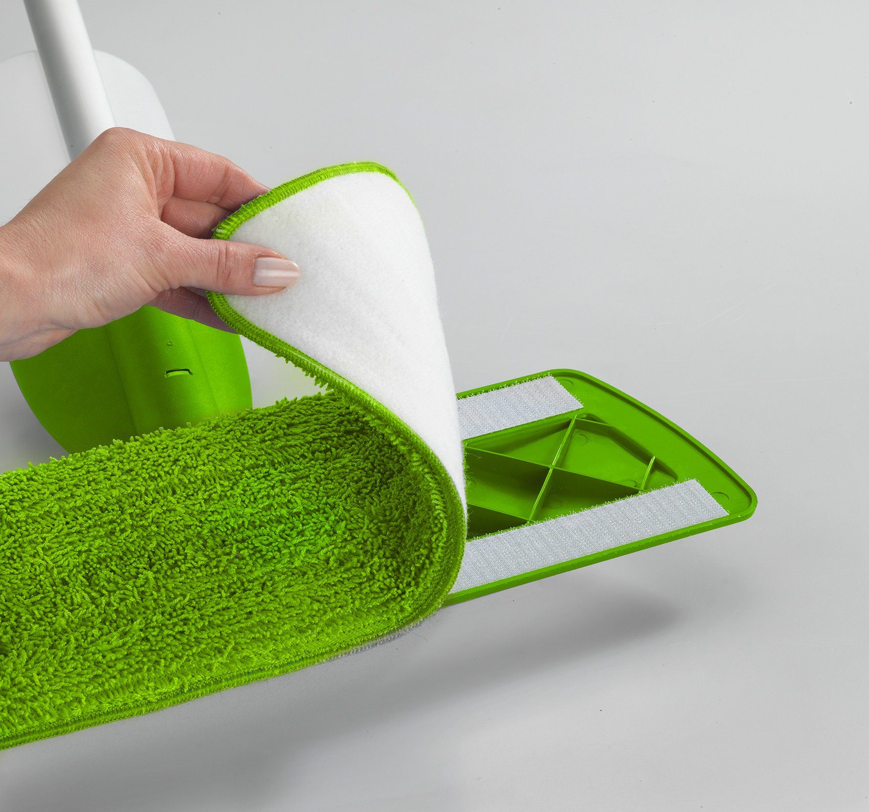 WENKO Wischbezug (Zellstoff, 43, Set, 4-tlg., für Sprüh-Mop)