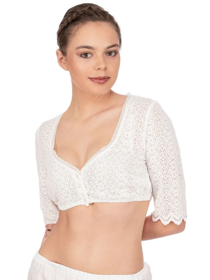 MarJo Dirndlbluse ISI-MARIA in offwhite günstig kaufen