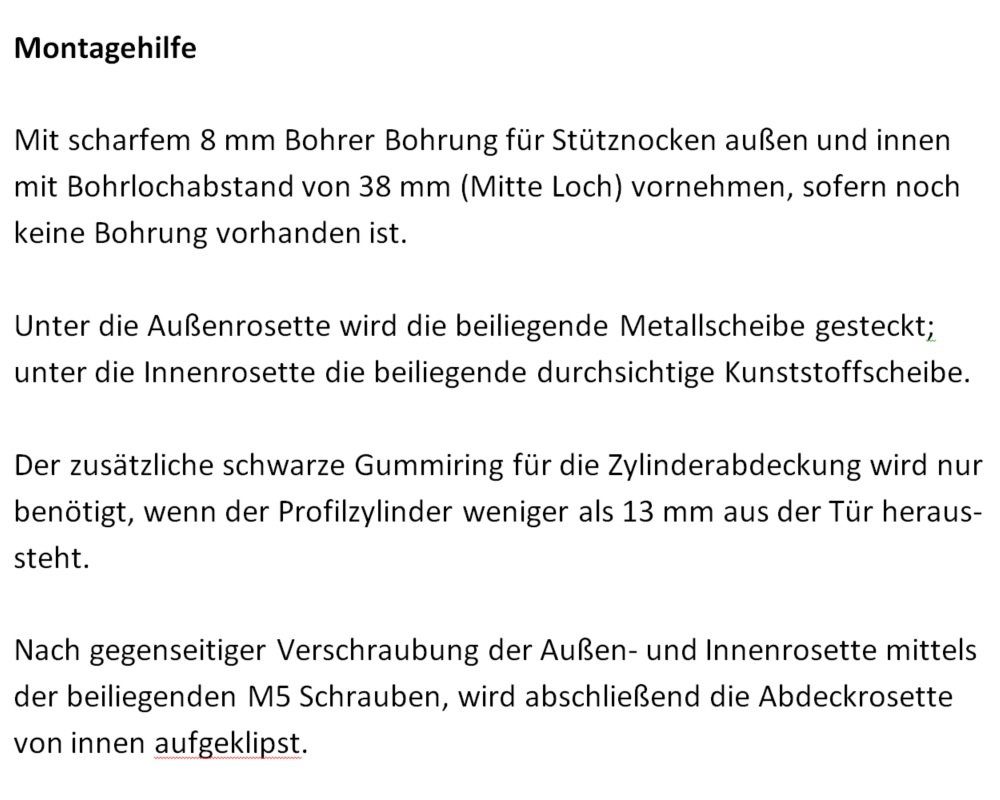 Türbeschläge24 Türbeschlag Schutzrosette ES1+FS zertifiziert mit Kernziehschutz ZA
