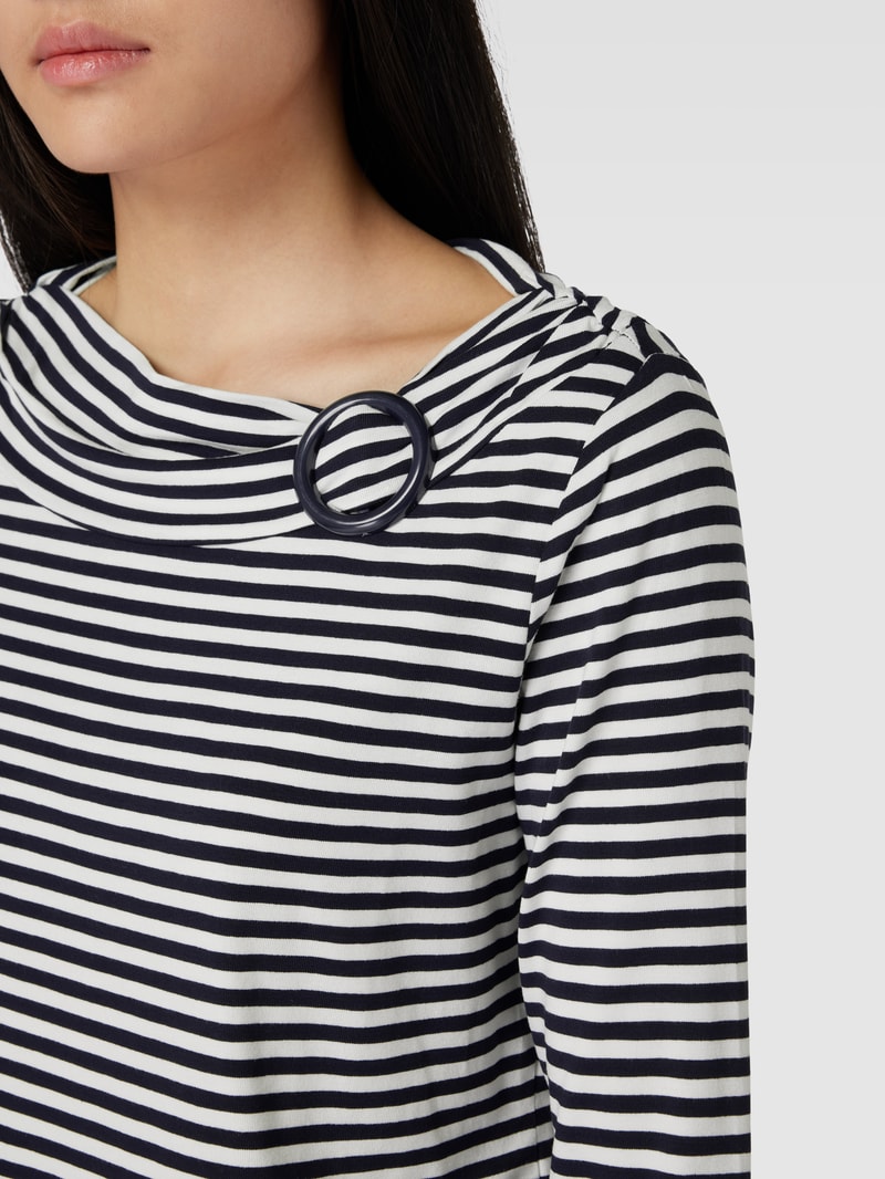 Longsleeve mit 3/4-Arm in marineblau