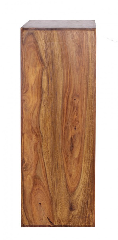 Wohnling Sheesham Standregal Massiv 82 cm mit 4 Böden Massivholz