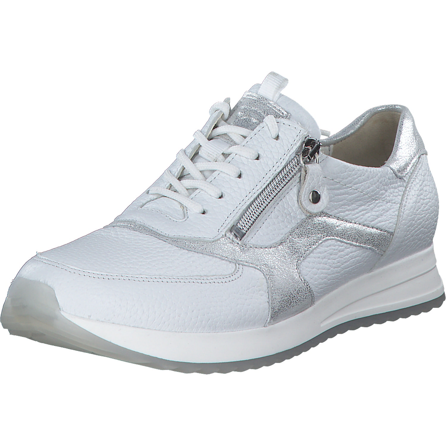 Waldläufer Vicky 752002, Schnürschuhe, Damen, WEISS SILBER