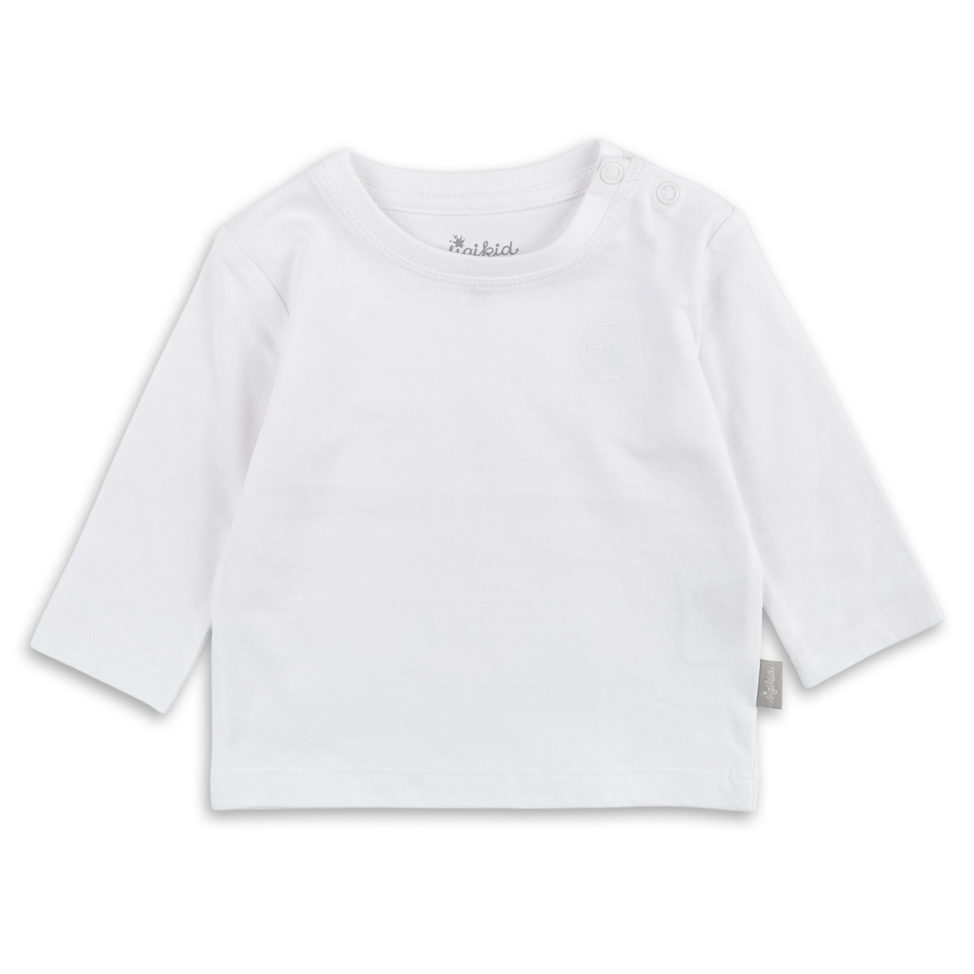 Baby Langarmshirt im 2er Pack, weiß