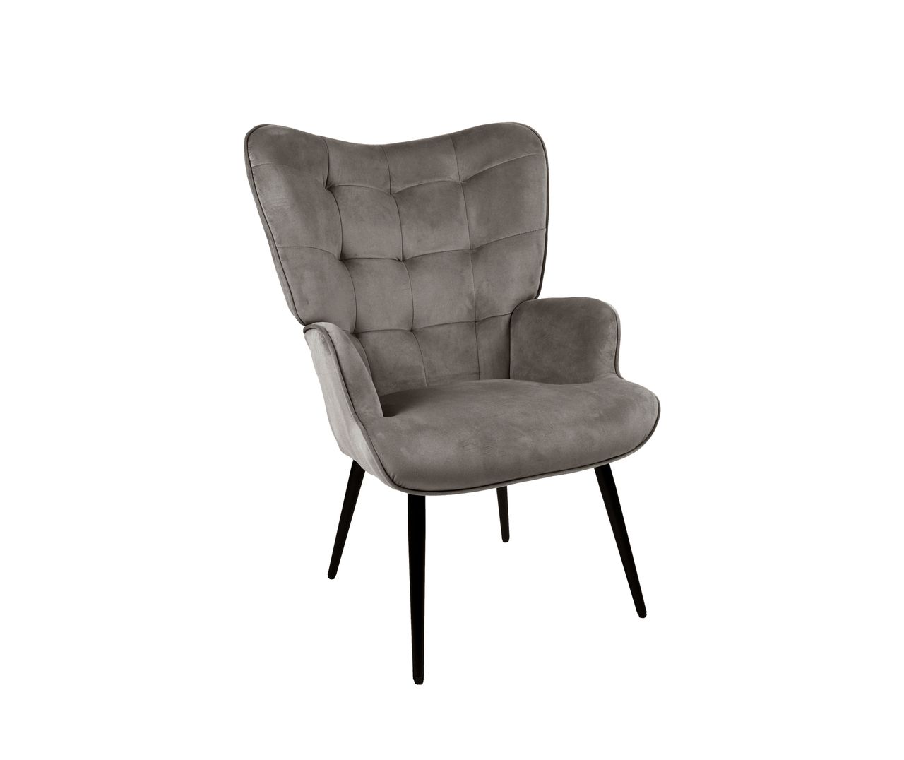 HC Home & Living Hochlehnsessel Ella mit Hocker, braun