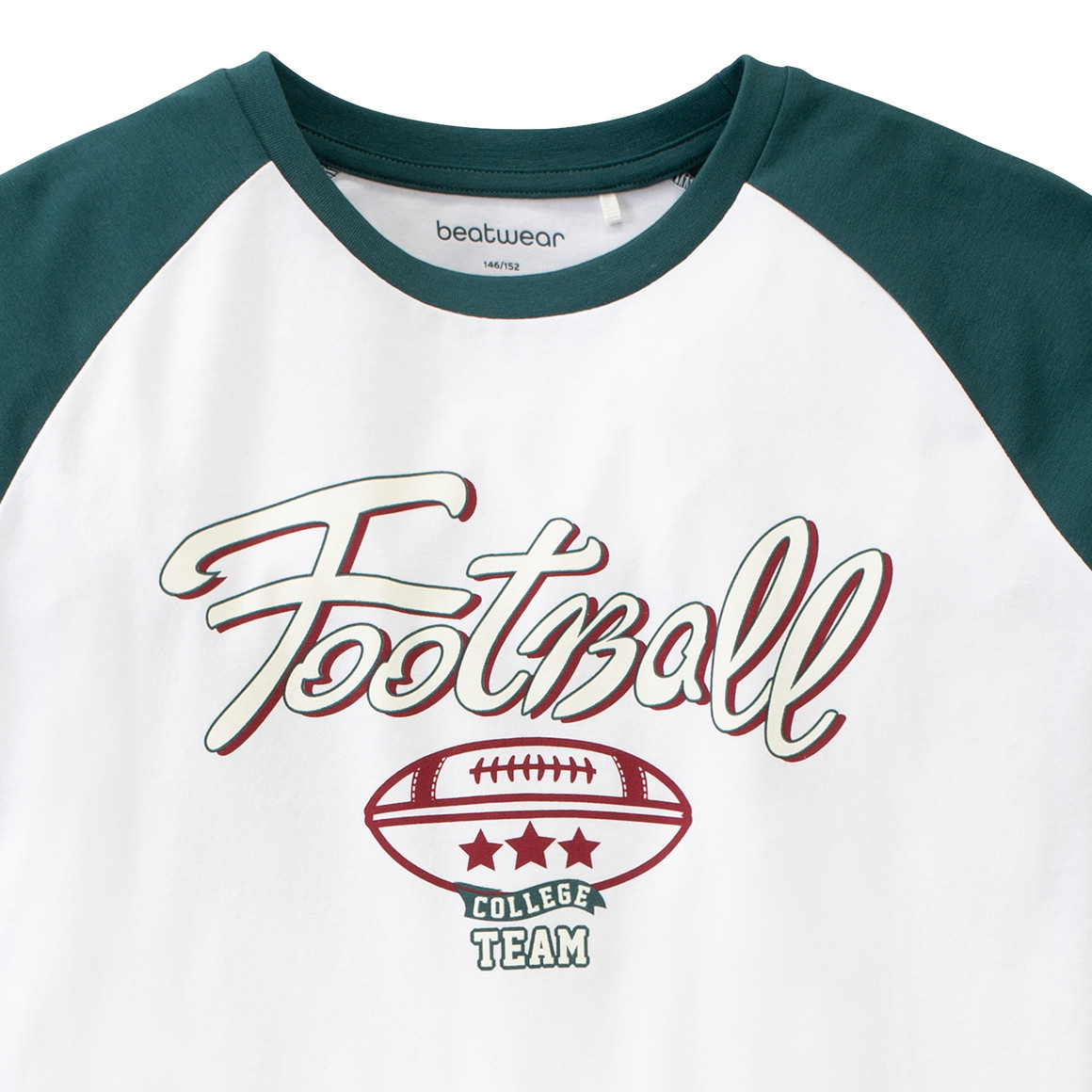 Jungen Langarmshirt mit Football-Print