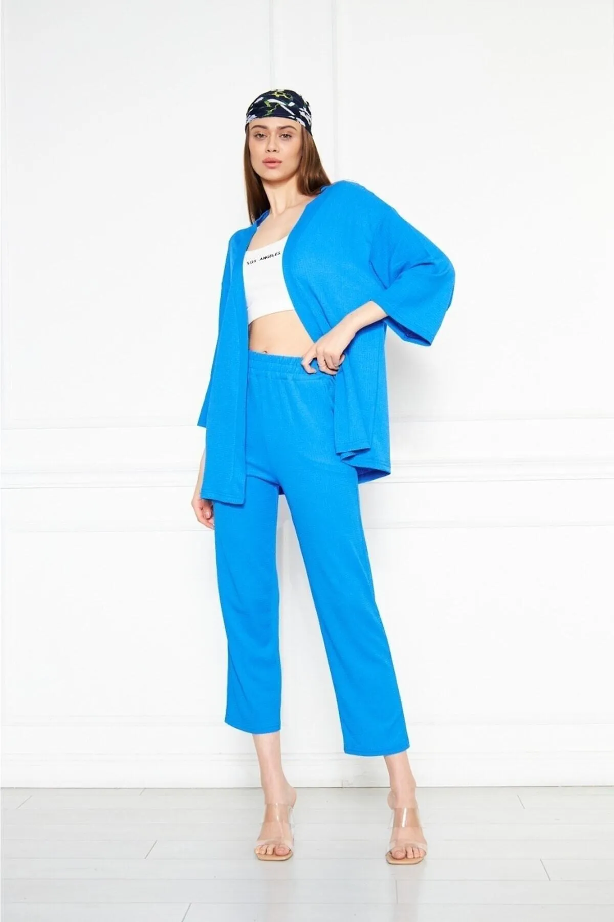 ZF BUTİK  Zweiteiler - Blau - Regular Fit
