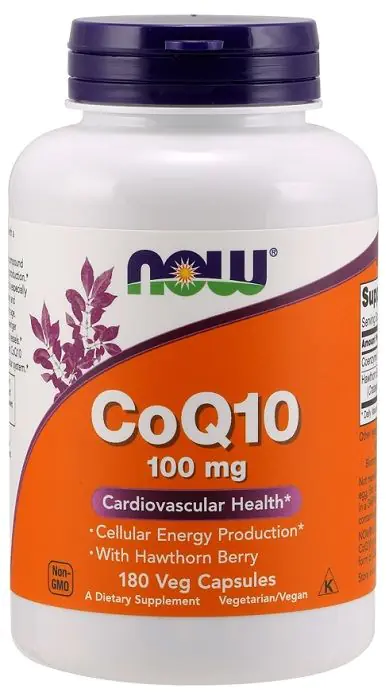 Now Foods CoQ10 s bobicama gloga 100 mg, dodatak prehrani s koenzimom Q10 i bobicama gloga, kapsule