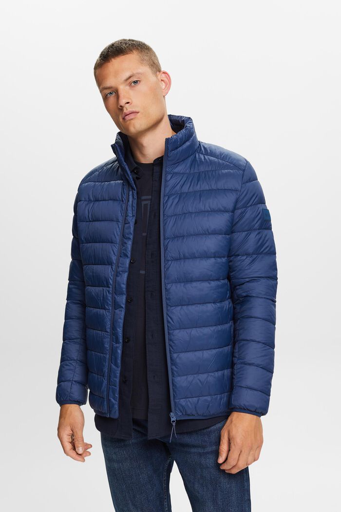 Steppjacke mit hohem Kragen