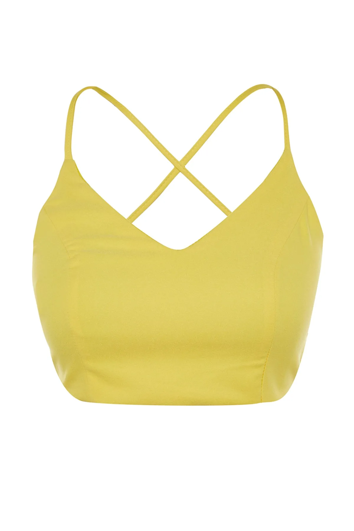 Trendyol Collection  Bustier mit gelben Trägern TPRSS21BS0009