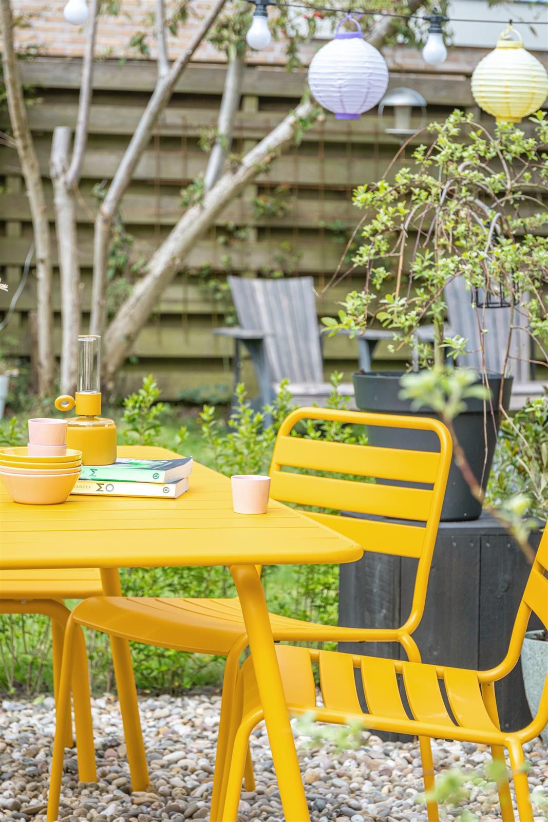 MaximaVida Max 80 cm Metall Gartentisch