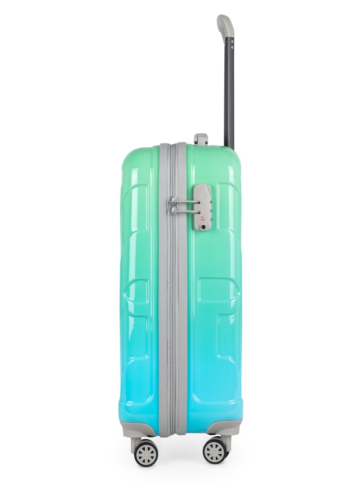 suitline Handgepäckkoffer 55x35x20 cm Carry-On 55cm Hartschale 34 L in Northern Lights günstig kaufen S