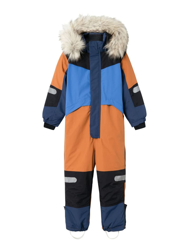 name it Skianzug NMNSTORM12 SKI SUIT BLOCK in leather brown günstig kaufen 92