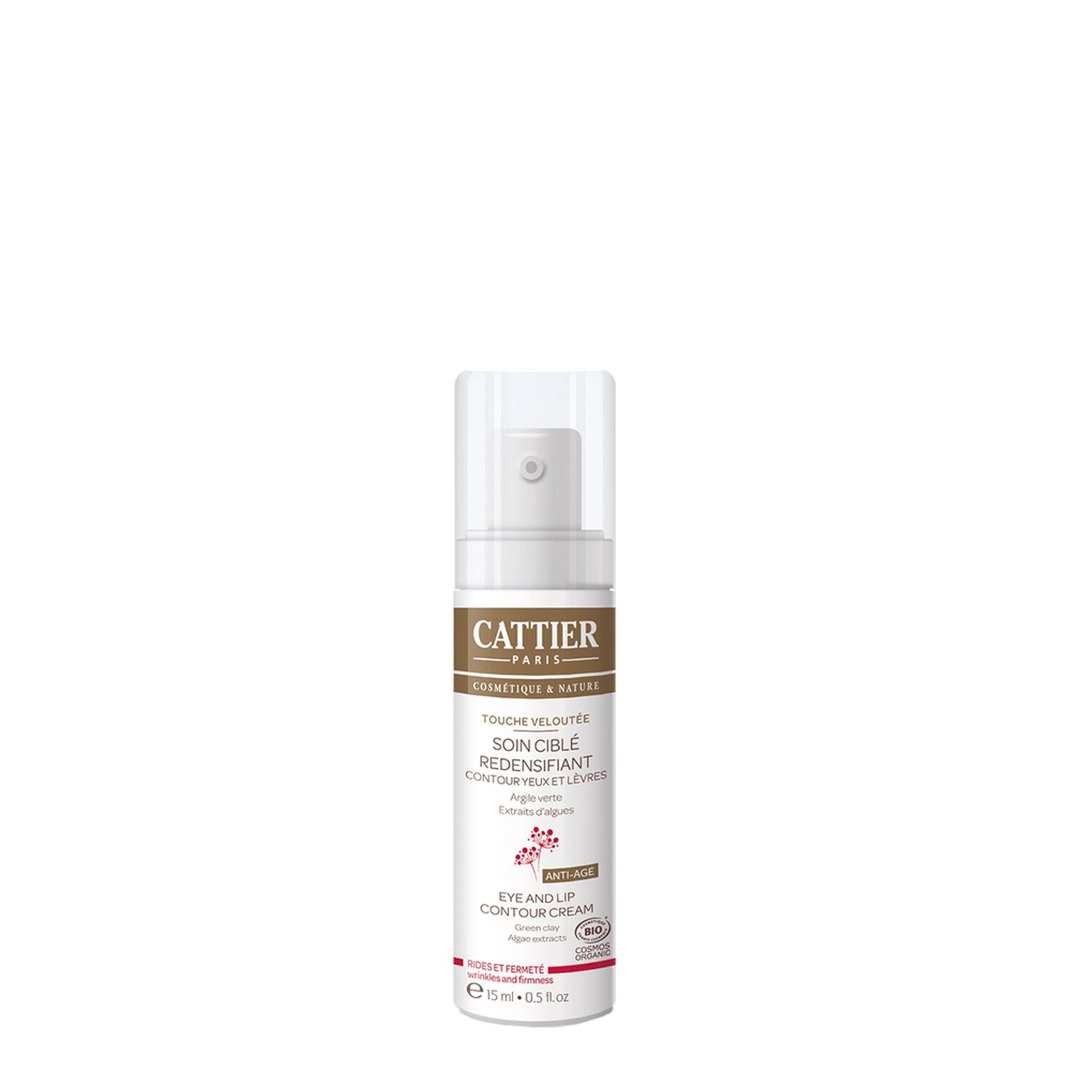Cattier Touche Veloutée Soin Ciblée Redensifiant Yeux & Lèvres 15 ml
