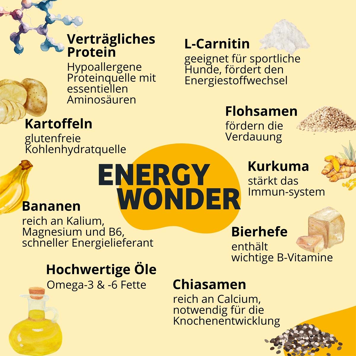 BugKeks Adult gelb Banane & Chiasamen günstig kaufen bei ZooRoyal