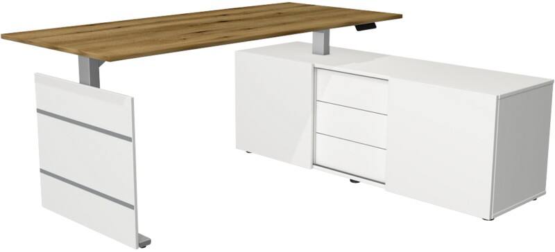 Kerkmann Arbeitsplatz Eiche Mehrfarbig 1.860 x 1.650 x 1.200 mm