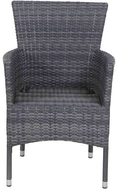 Siena Garden Gartensessel Padova II, Dining Sessel, stone-grey, inkl. Kissen