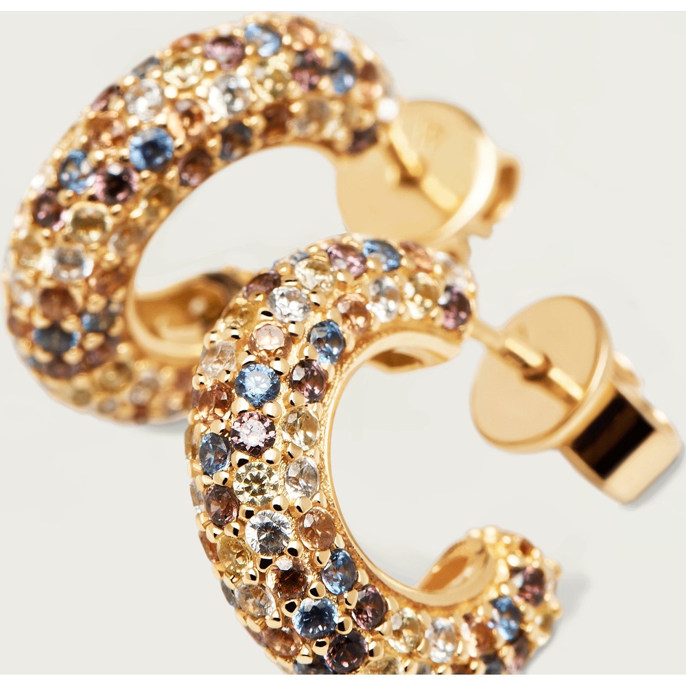 P D Paola Créoles 925 Argent Boucles d'oreilles