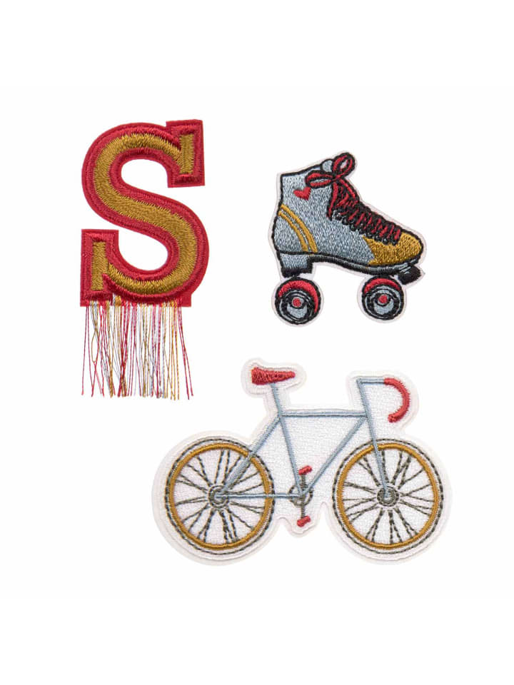 Lässig Lässig Textil-Sticker (3 Stk) - Schul Set Unique, Stick on Bike günstig kaufen onesize