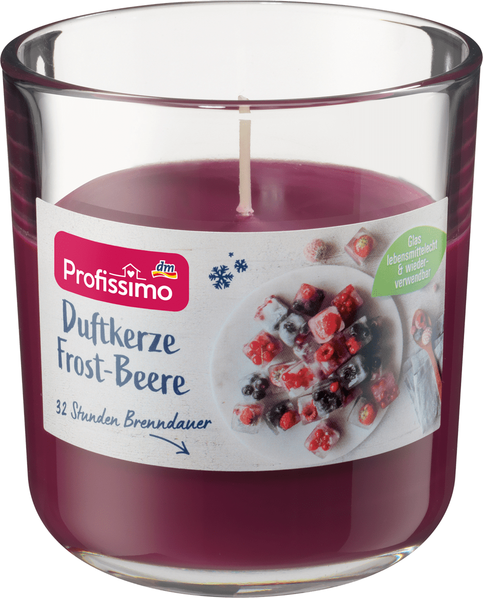 Duftkerze im Glas Frost Beere, 1 St