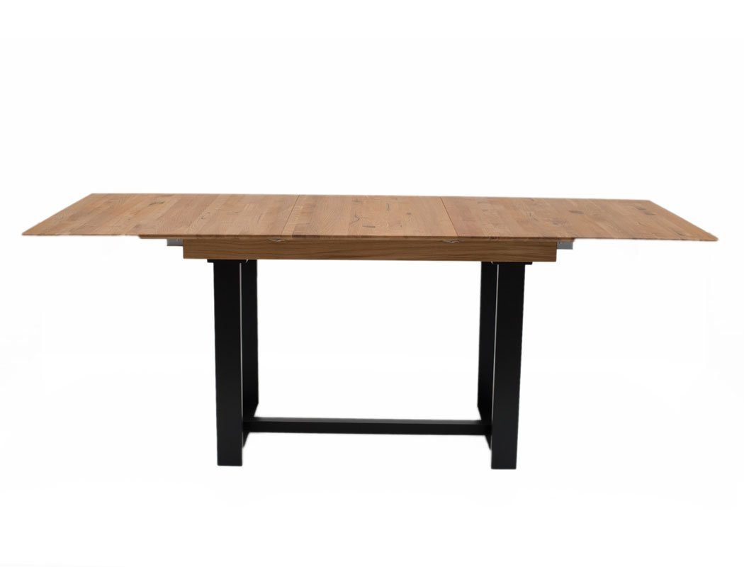 expendio Eckbankgruppe Gunar 1XL, (komplette Tischgruppe, Spar-Set, 4-tlg), Tisch Gunar Eiche rustikal + Eckbank + Bank Eda 3 + Stuhl Caja Gray