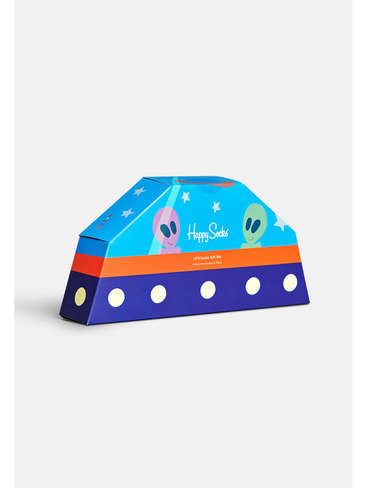 Happy Socks 4 Paar Socken Kids Space Geschenk Box in Mehrfarbig günstig kaufen